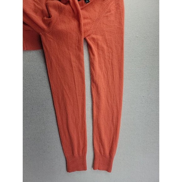 Banana Republic Todd & Duncan Women's S Orange Cashmere Knit Cardigan Sweater - Picture 5 of 7